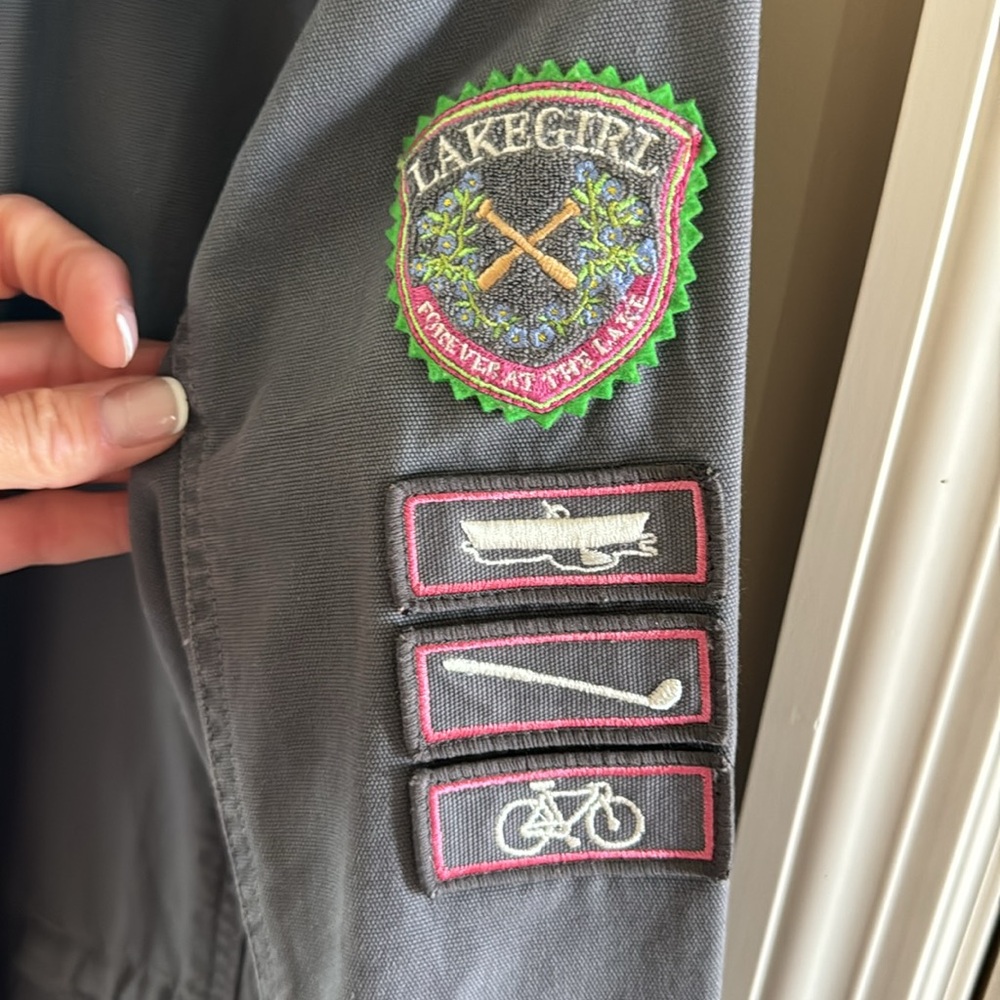 Lakegirl Cargo Denim Jacket Gray